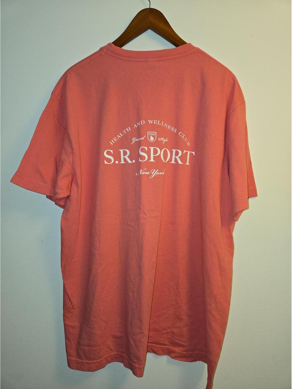 Sporty & Rich Pink SR Sport Tee (XL)